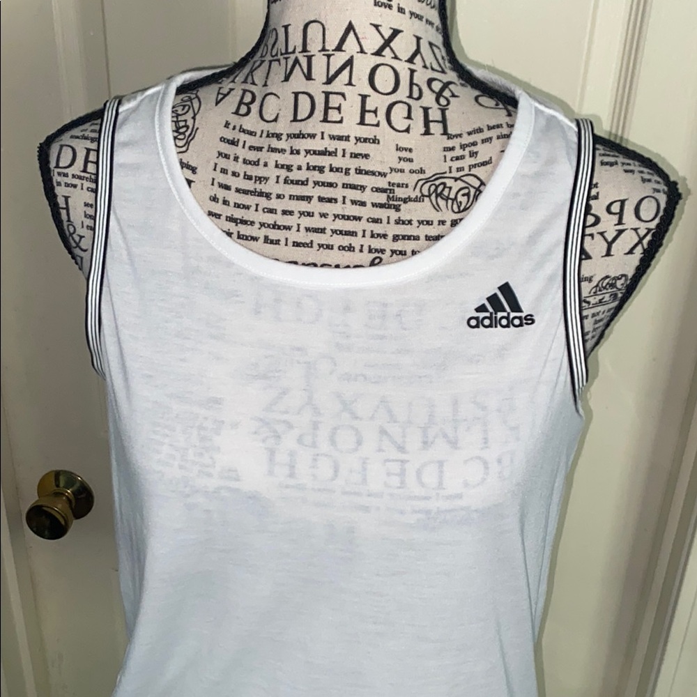 Women’s Adidas White Tank Top - Picture 2 of 7